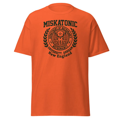 Miskatonic University Necromancy T-Shirt | Arkham Horror Apparel - Orange - T-Shirts Online