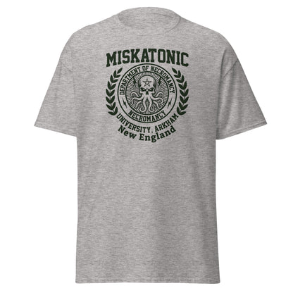 Miskatonic University Necromancy T-Shirt | Arkham Horror Apparel - Sport Grey - T-Shirts Online