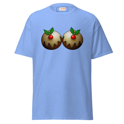 Mistletoe | Naughty Christmas T-Shirt - Carolina Blue - T-Shirts Online