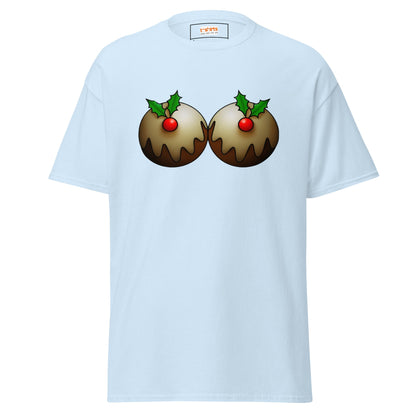 Mistletoe | Naughty Christmas T-Shirt - Light Blue - T-Shirts Online