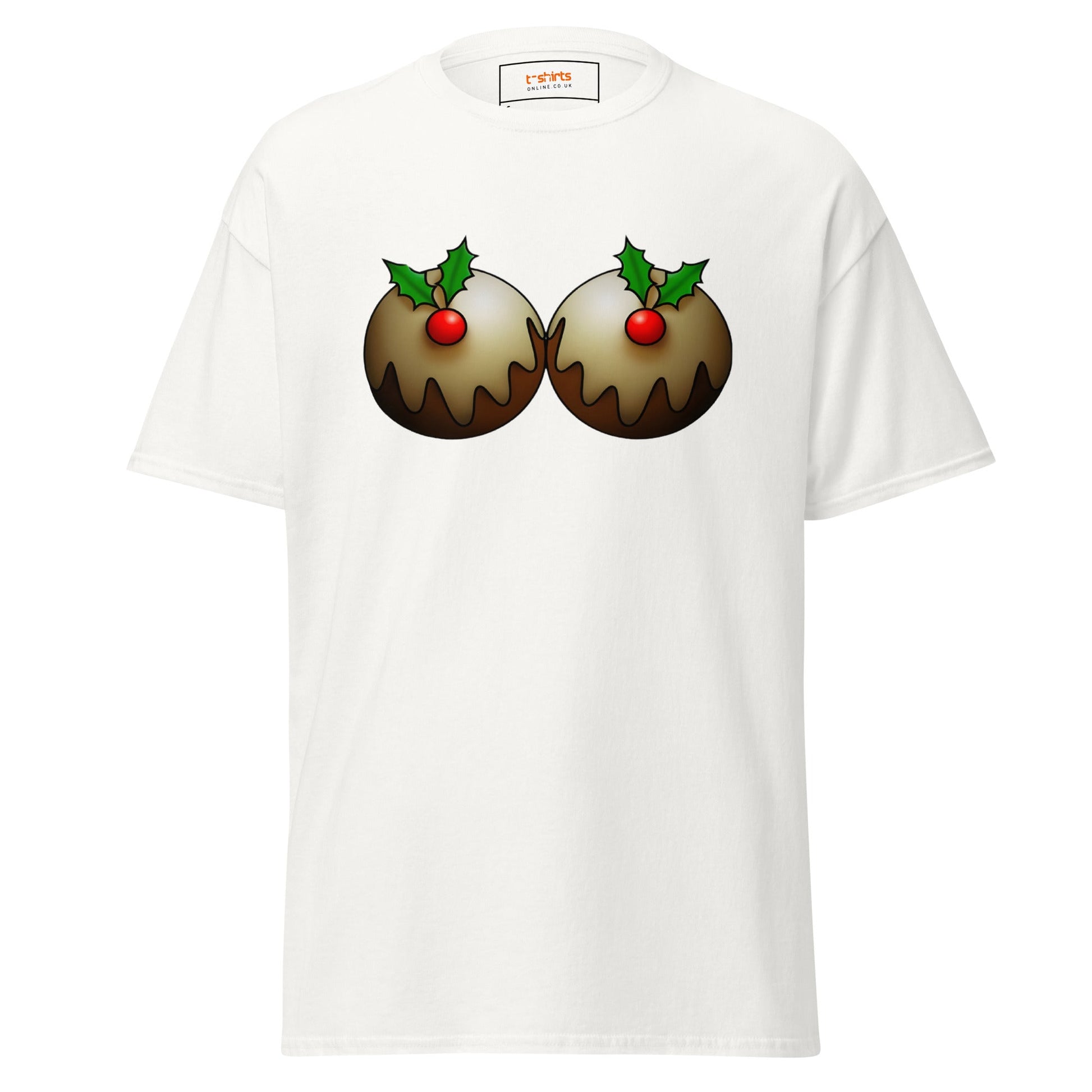 Mistletoe | Naughty Christmas T-Shirt - White - T-Shirts Online