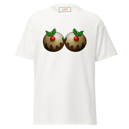 Mistletoe | Naughty Christmas T-Shirt - White - T-Shirts Online