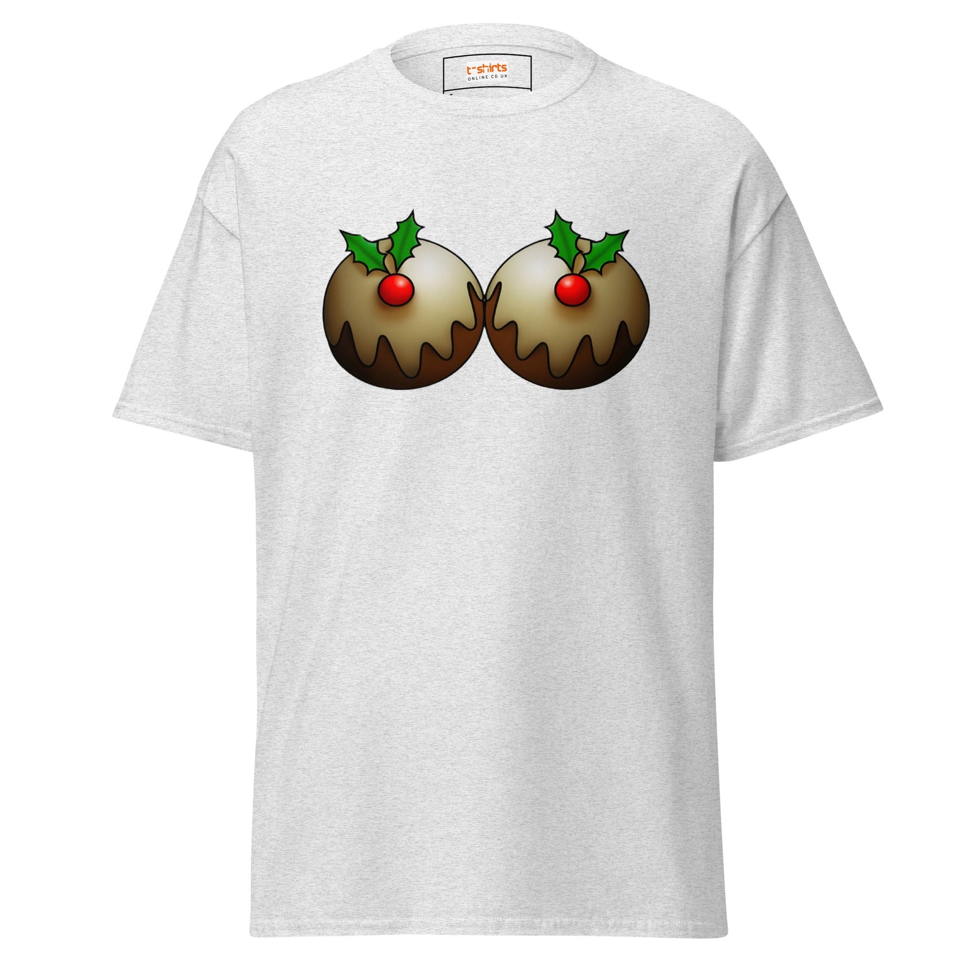 Mistletoe | Naughty Christmas T-Shirt - Ash - T-Shirts Online