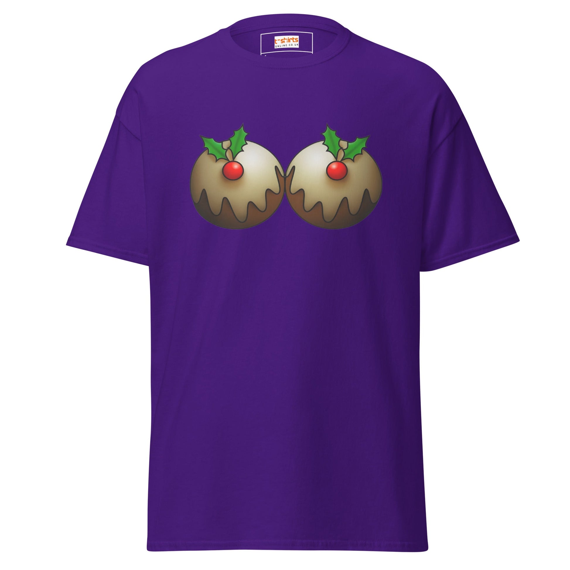 Mistletoe | Naughty Christmas T-Shirt - Purple - T-Shirts Online