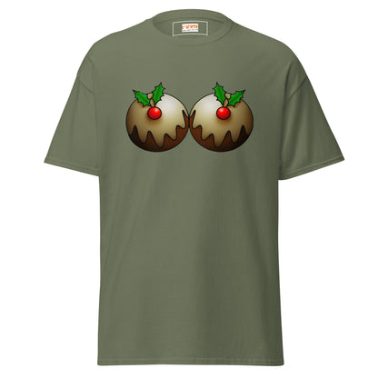Mistletoe | Naughty Christmas T-Shirt - Military Green - T-Shirts Online