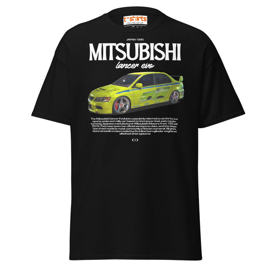 Mitsubishi Lancer Evo T-Shirt – JDM Car Enthusiast Tee - Black - T-Shirts Online