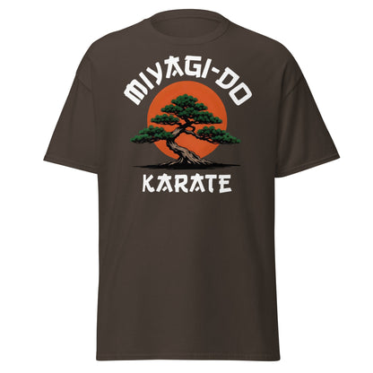 Miyagi - Do Karate Bonsai T-Shirt - Retro Martial Arts Tee - Dark Chocolate - T-Shirts Online