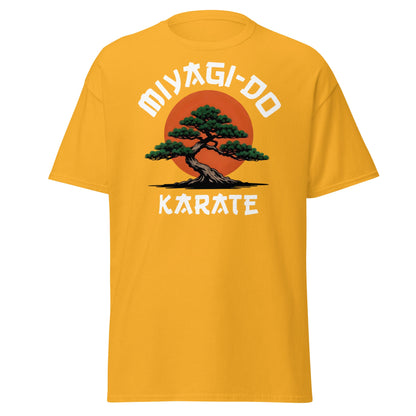 Miyagi - Do Karate Bonsai T-Shirt - Retro Martial Arts Tee - Gold - T-Shirts Online