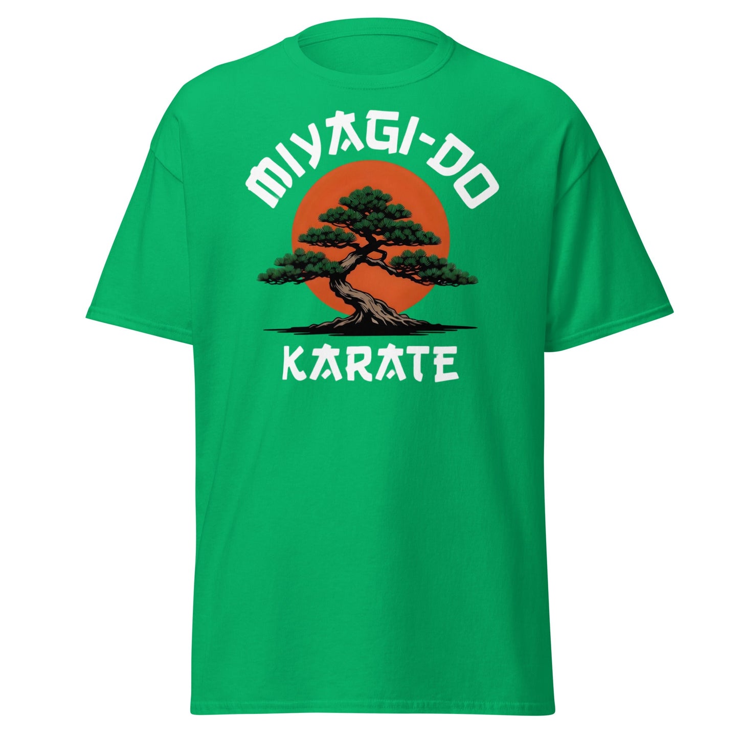 Miyagi - Do Karate Bonsai T-Shirt - Retro Martial Arts Tee - Irish Green - T-Shirts Online