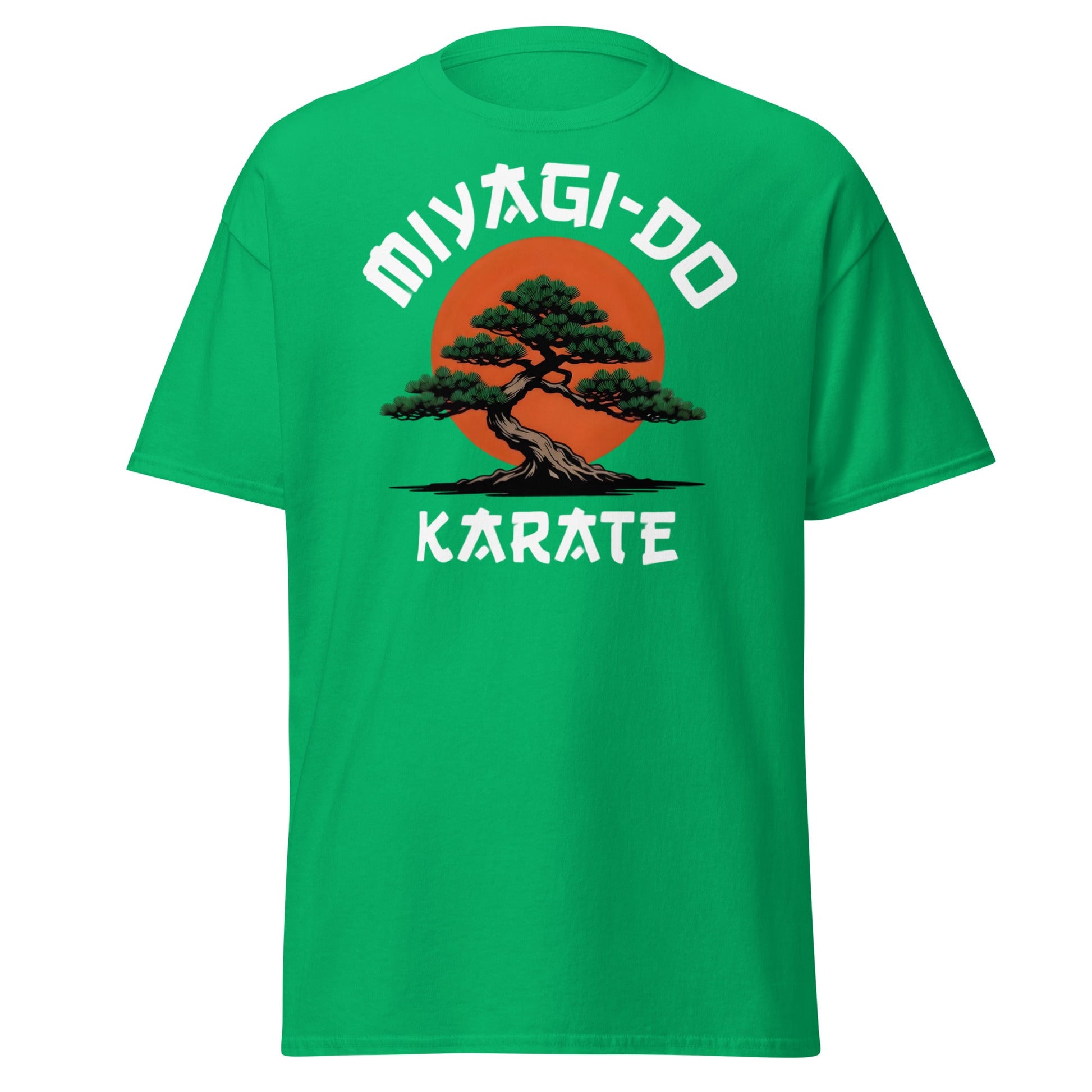 Miyagi - Do Karate Bonsai T-Shirt - Retro Martial Arts Tee - Irish Green - T-Shirts Online