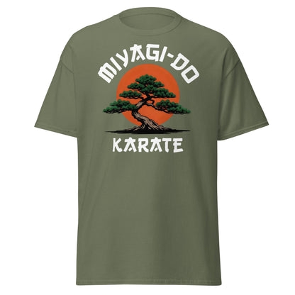 Miyagi - Do Karate Bonsai T-Shirt - Retro Martial Arts Tee - Military Green - T-Shirts Online