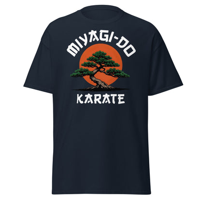 Miyagi - Do Karate Bonsai T-Shirt - Retro Martial Arts Tee - Navy - T-Shirts Online