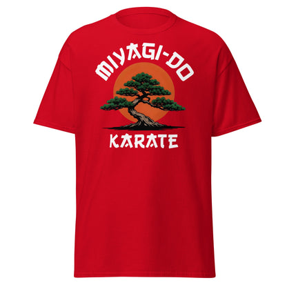 Miyagi - Do Karate Bonsai T-Shirt - Retro Martial Arts Tee - Red - T-Shirts Online
