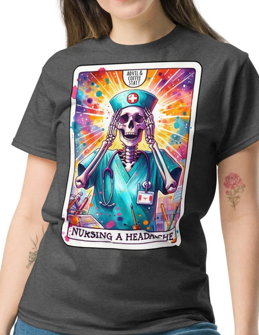 Nursing a Headache Tarot | Tarot Card T-Shirt