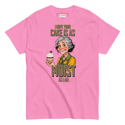 Moist Cake T-Shirt | 18+ Graphic Bold Tee - Azalea - T-Shirts Online