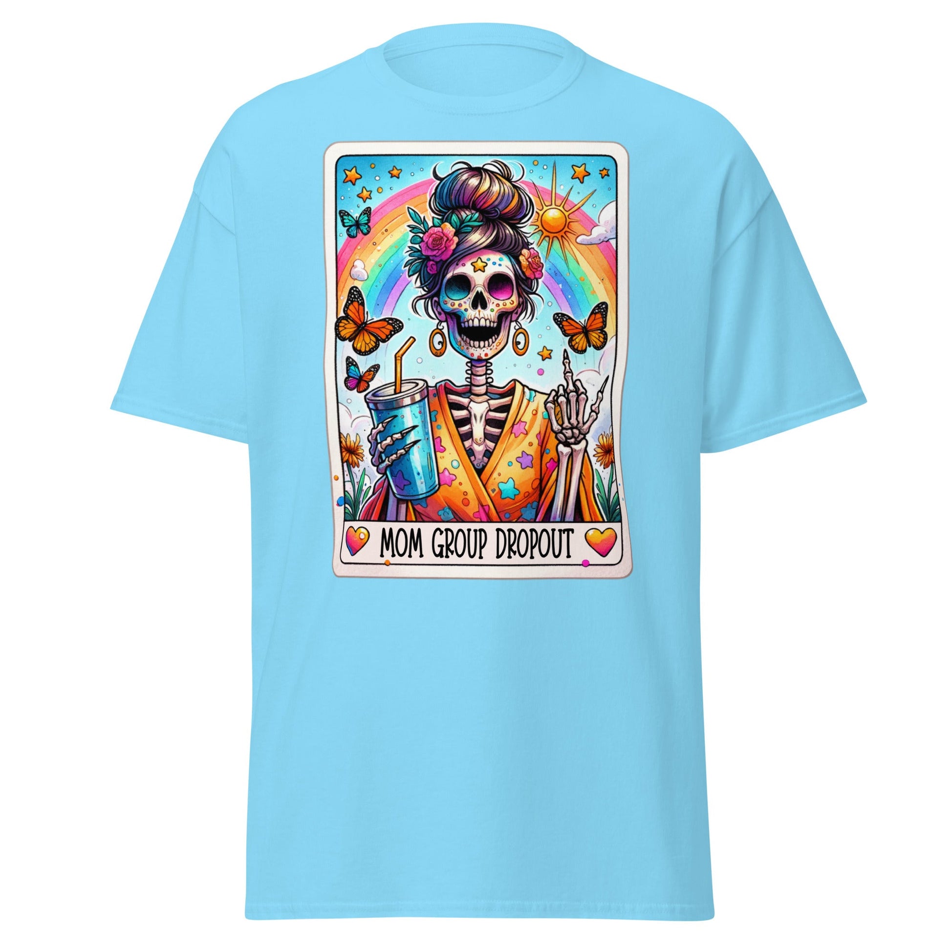 'Mom Dropout Group' Tarot | Tarot Card T-Shirt - Sky - T-Shirts Online