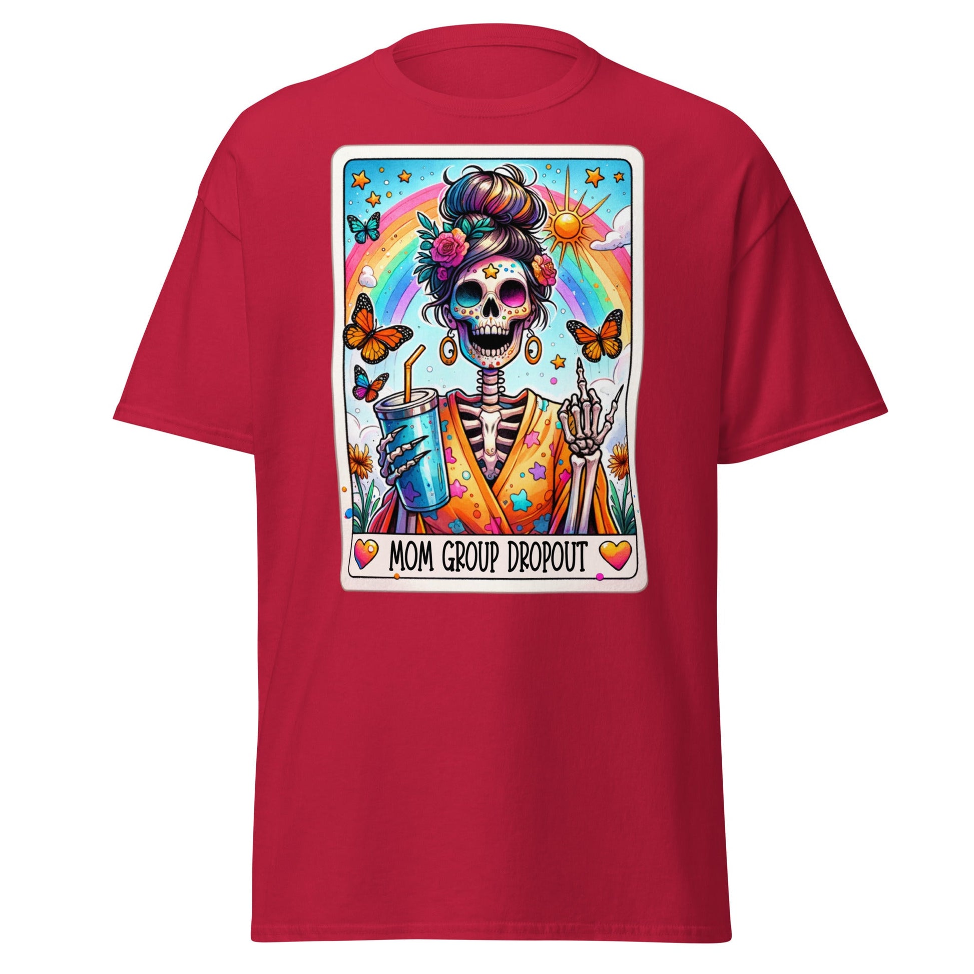 'Mom Dropout Group' Tarot | Tarot Card T-Shirt - Cardinal - T-Shirts Online