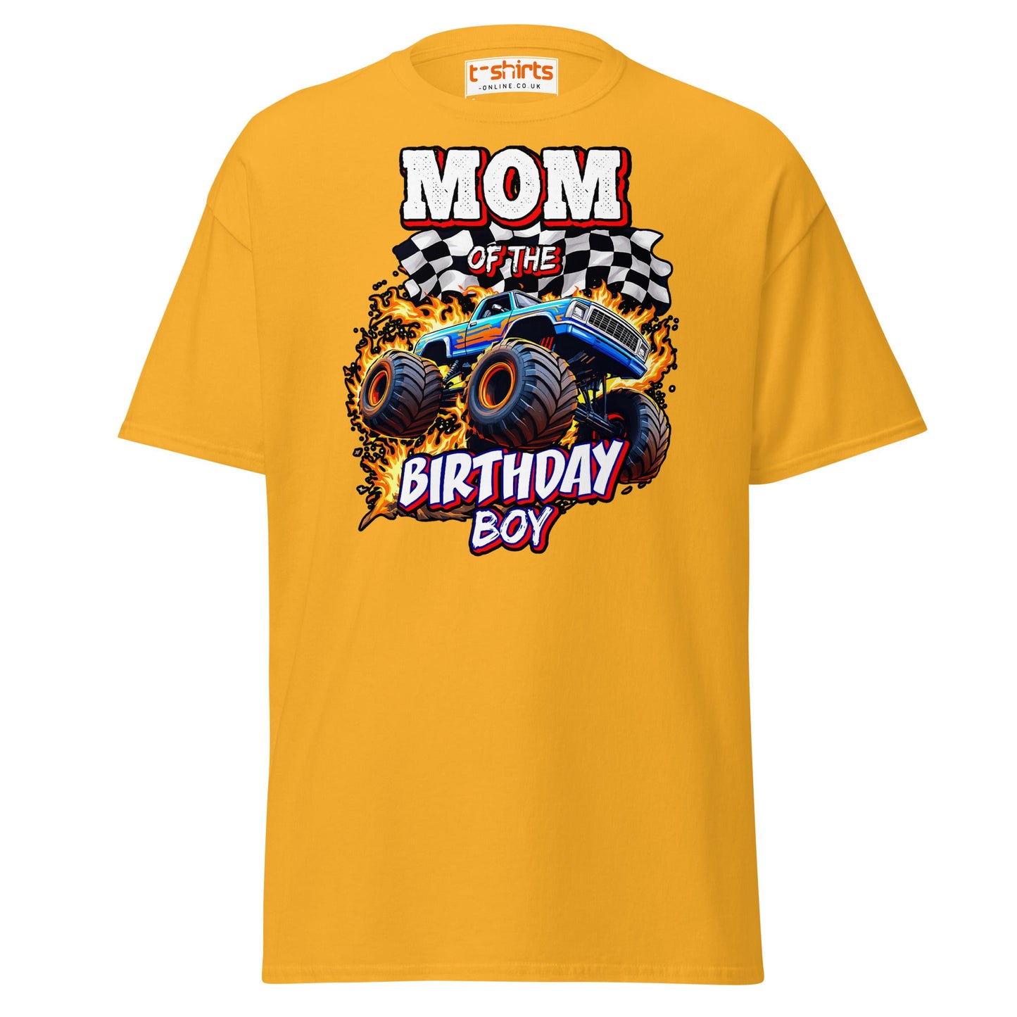 Mom of the Birthday Boy T-Shirt - Gold - T-Shirts Online