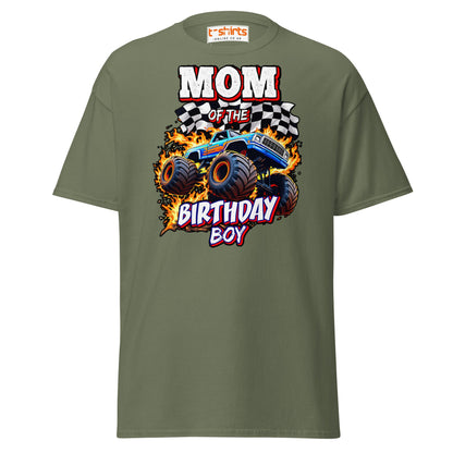 Mom of the Birthday Boy T-Shirt - Military Green - T-Shirts Online