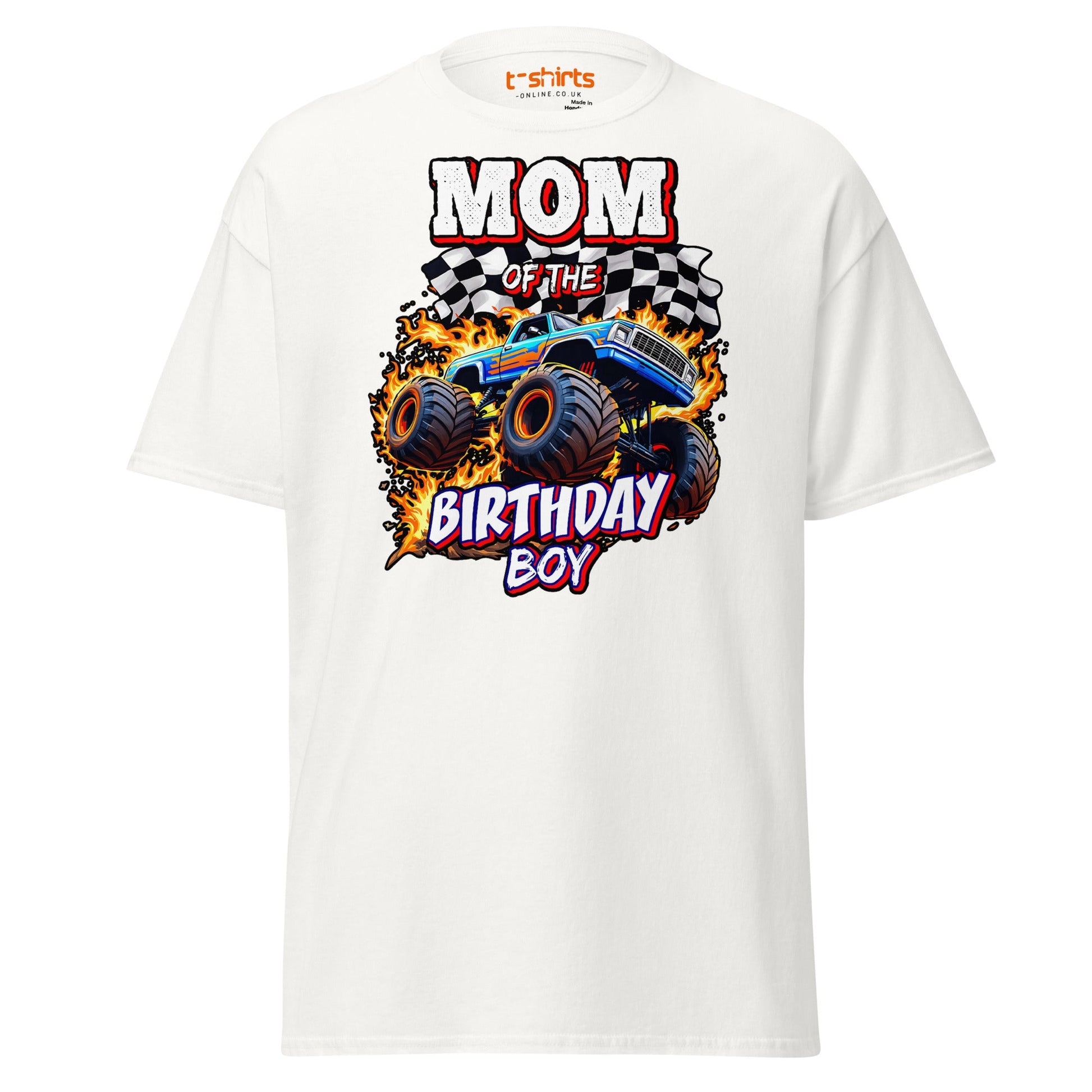 Mom of the Birthday Boy T-Shirt - White - T-Shirts Online