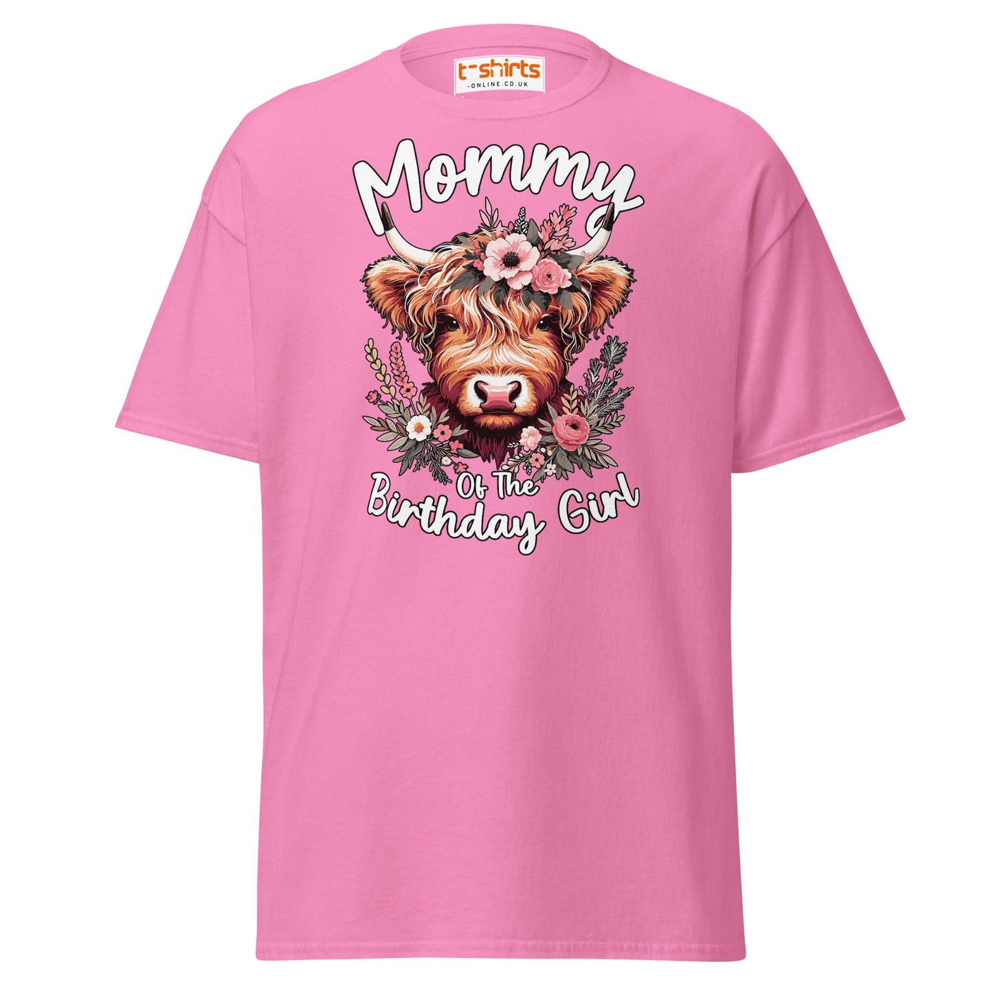 Mommy of the Birthday Girl T-Shirt | Cute Cow Design - Color - T-Shirts Online