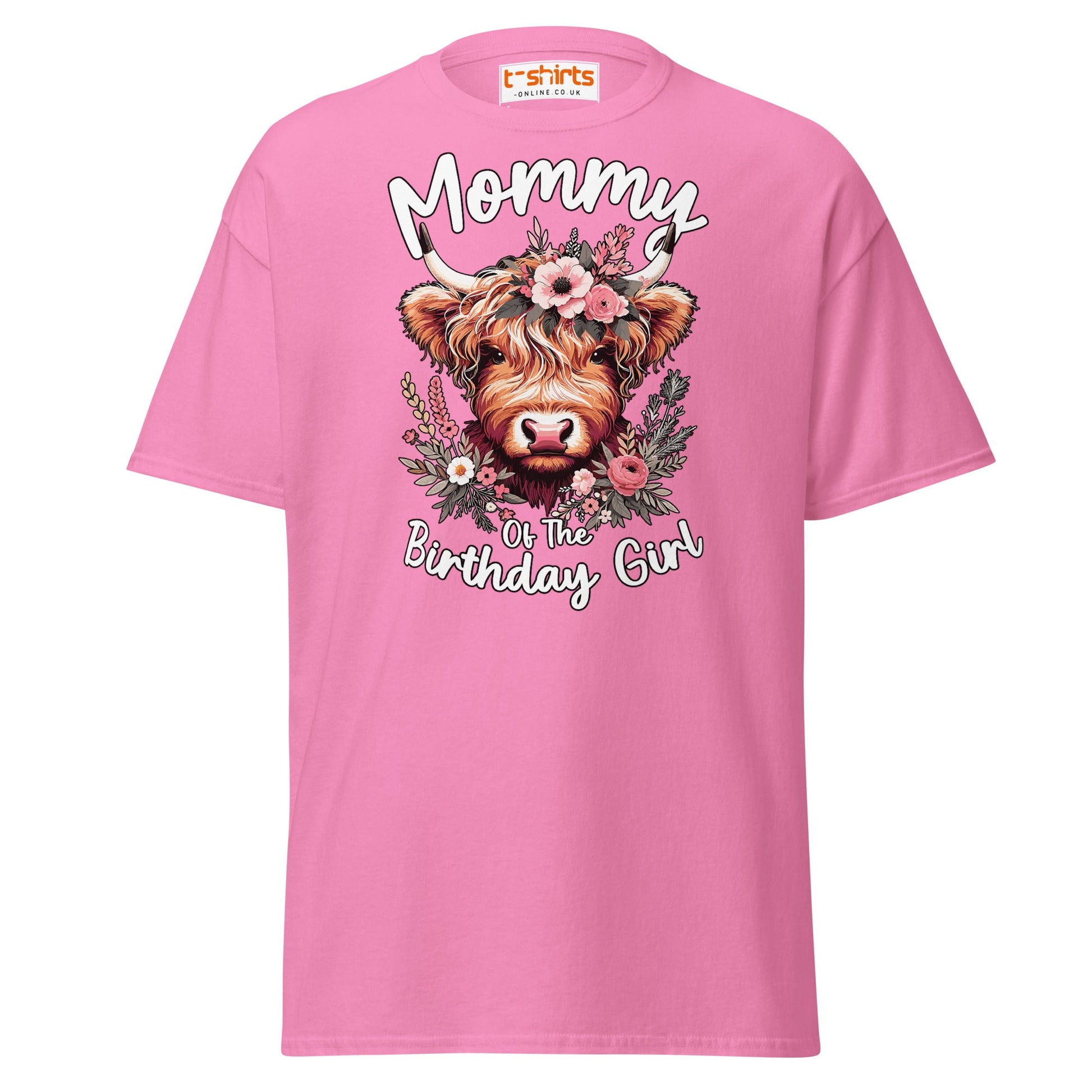 Mommy of the Birthday Girl T-Shirt | Cute Cow Design - Color - T-Shirts Online