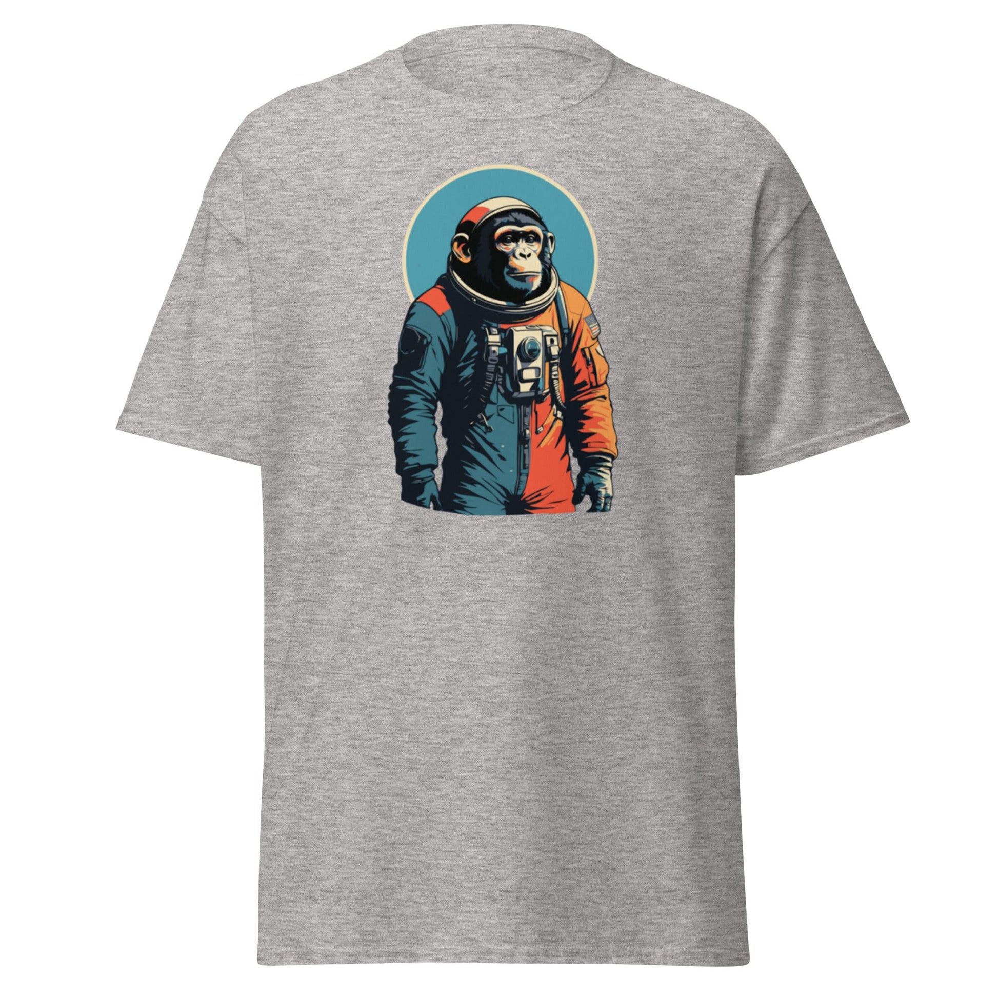 Monkey Astronaut | Space T-Shirt - Sport Grey - T-Shirts Online