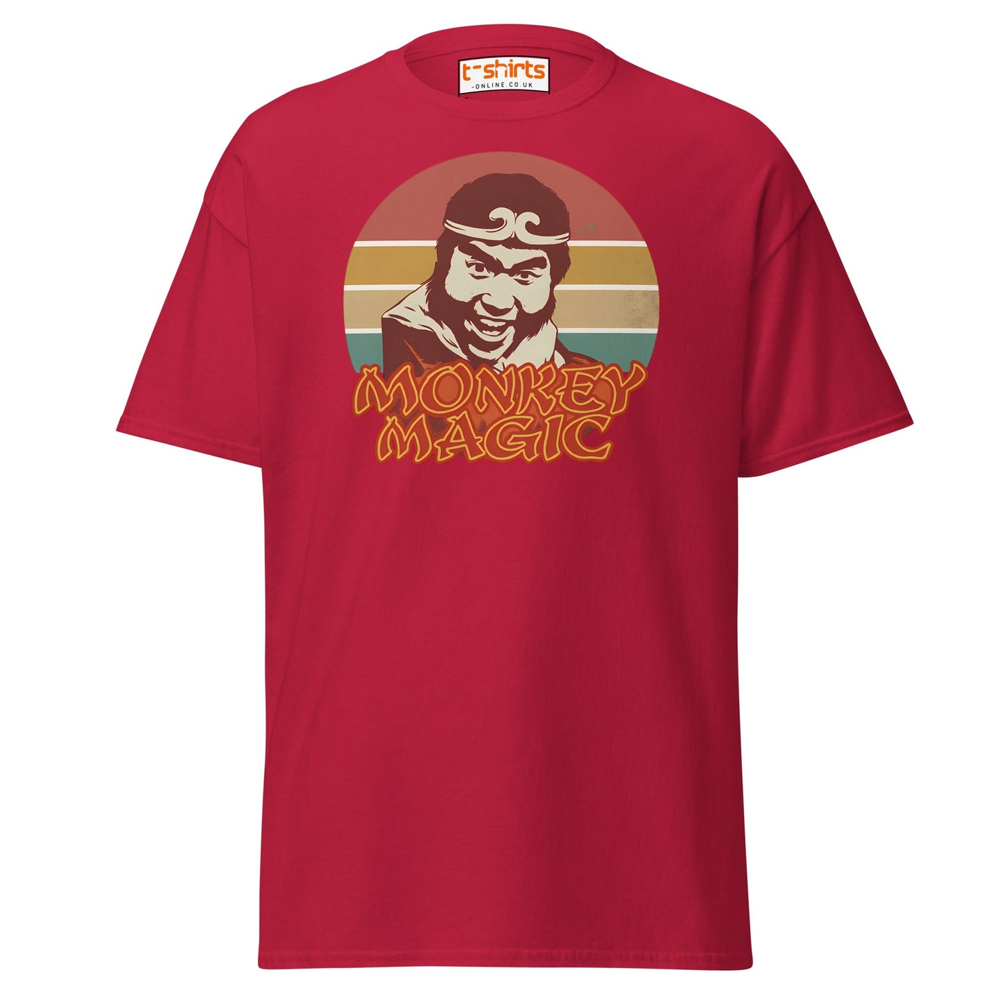 Monkey Magic Retro T-Shirt – Vintage TV Show Tee - Cardinal - T-Shirts Online