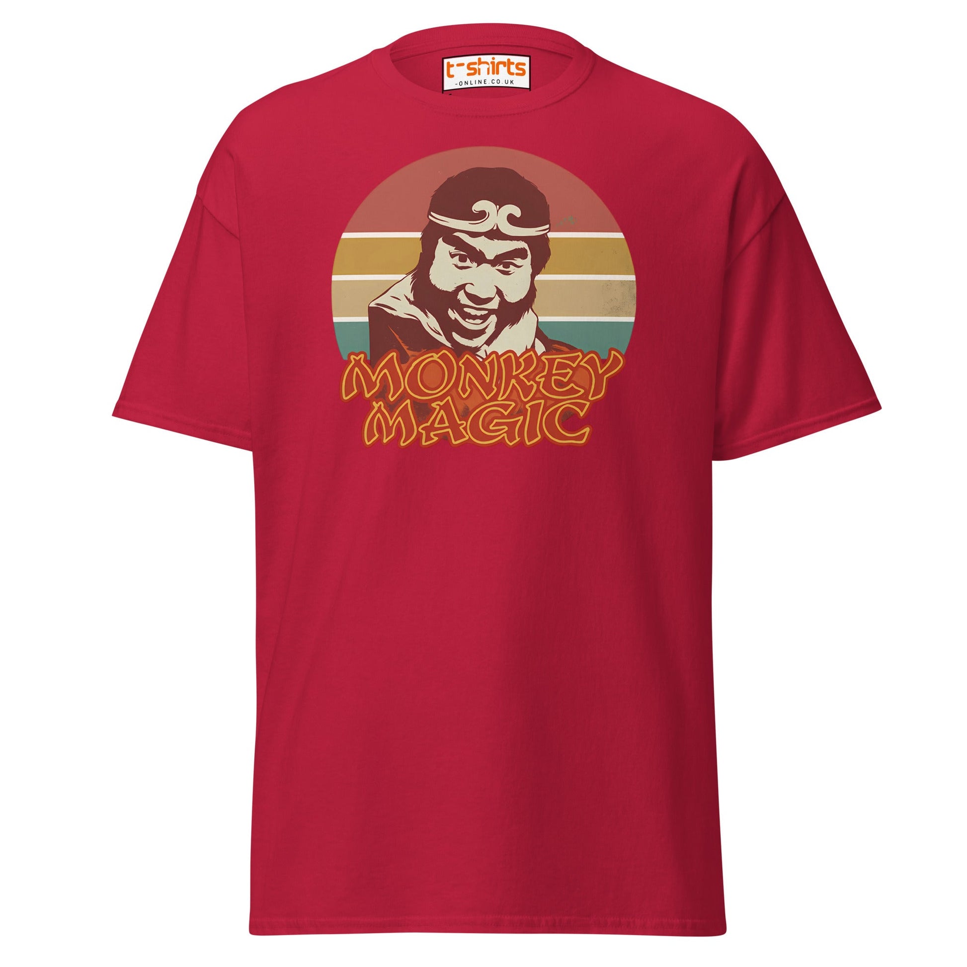 Monkey Magic Retro T-Shirt – Vintage TV Show Tee - Cardinal - T-Shirts Online