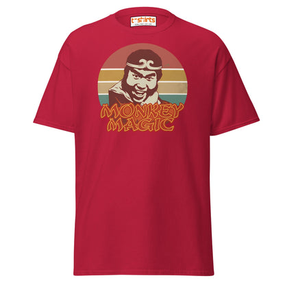 Monkey Magic Retro T-Shirt – Vintage TV Show Tee - Cardinal - T-Shirts Online