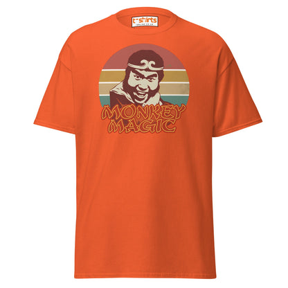 Monkey Magic Retro T-Shirt – Vintage TV Show Tee - Orange - T-Shirts Online