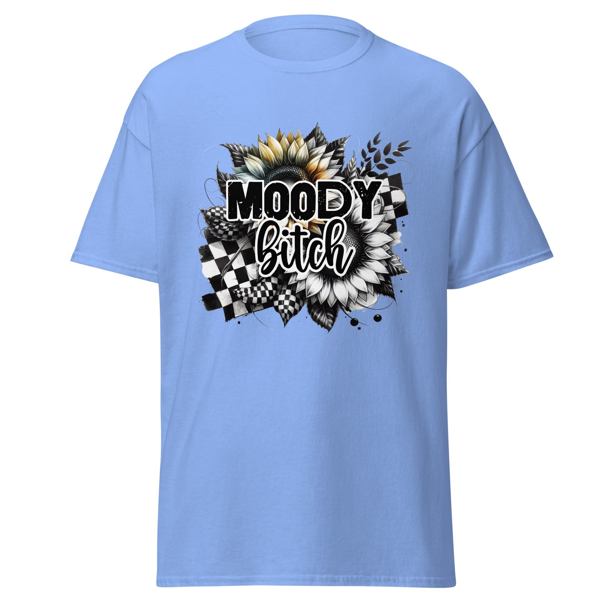 Moody Bitch | Adult T-Shirt - Carolina Blue - T-Shirts Online