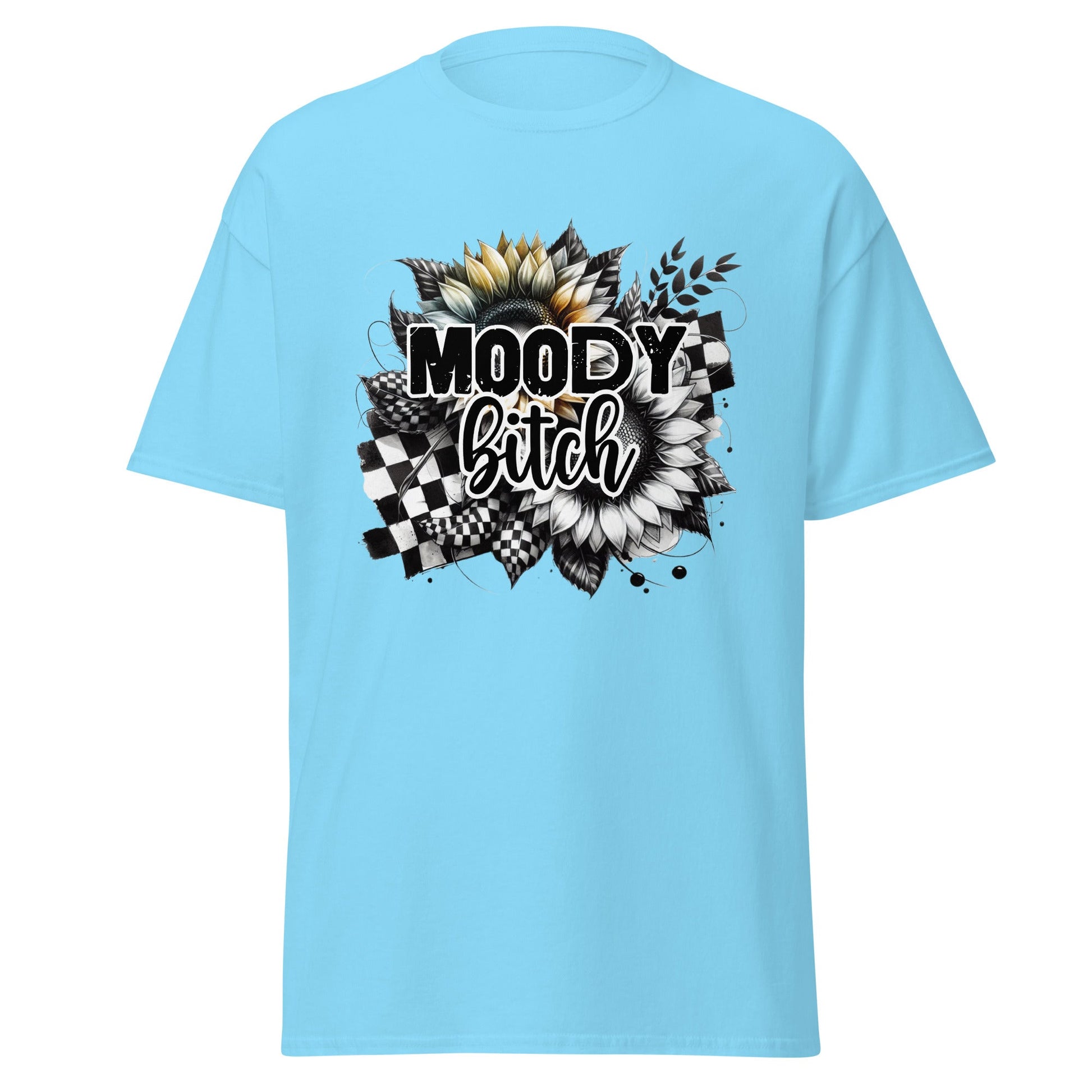 Moody Bitch | Adult T-Shirt - Sky - T-Shirts Online