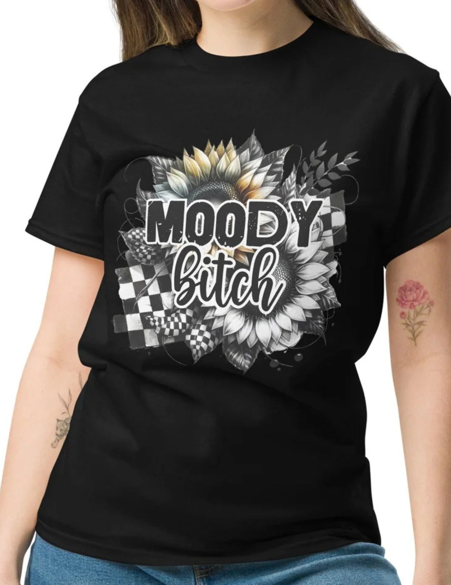 Moody Bitch | Adult T-Shirt - Black - T-Shirts Online