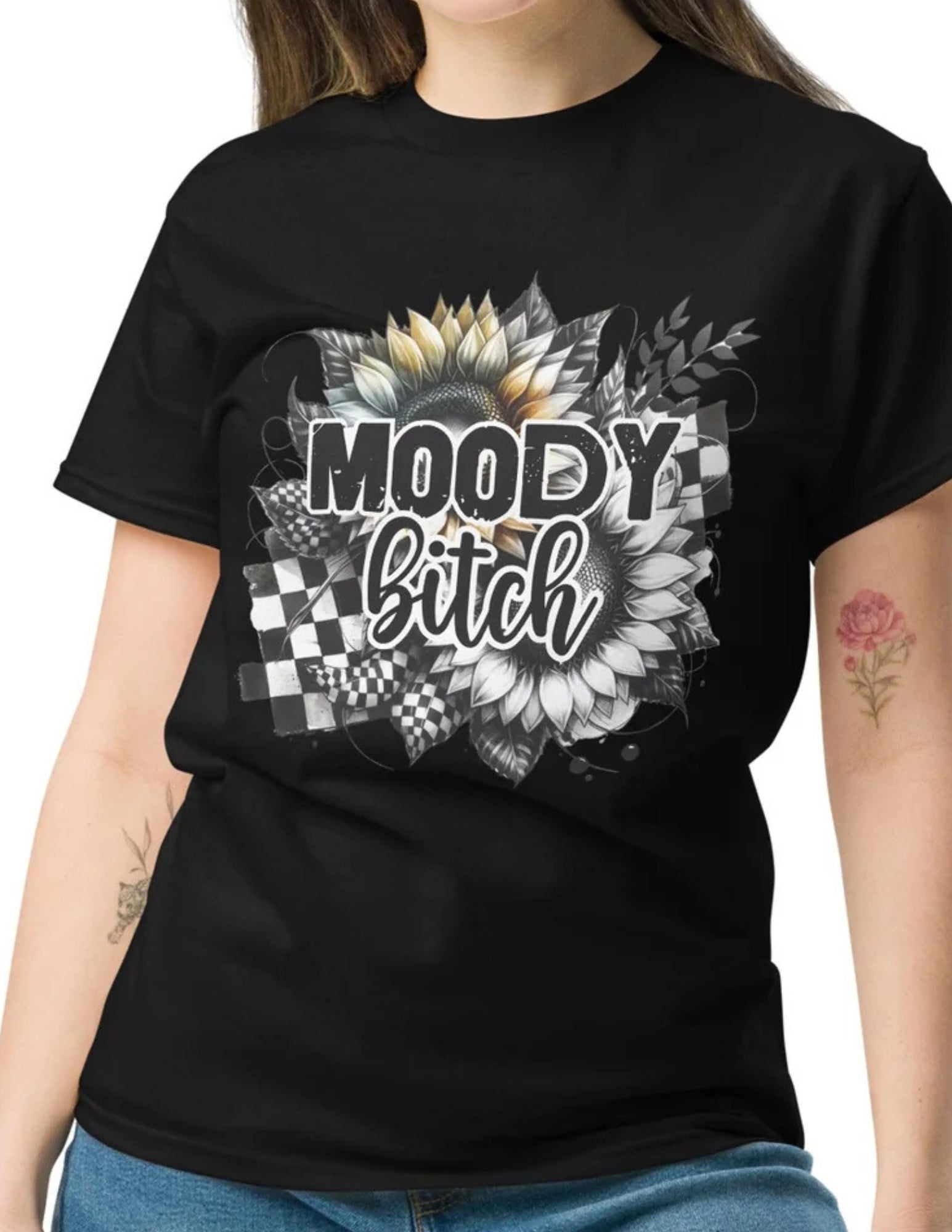 Moody Bitch | Adult T-Shirt - Black - T-Shirts Online