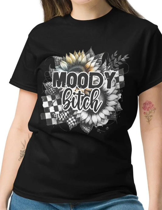 Moody Bitch | Adult T-Shirt - Black - T-Shirts Online