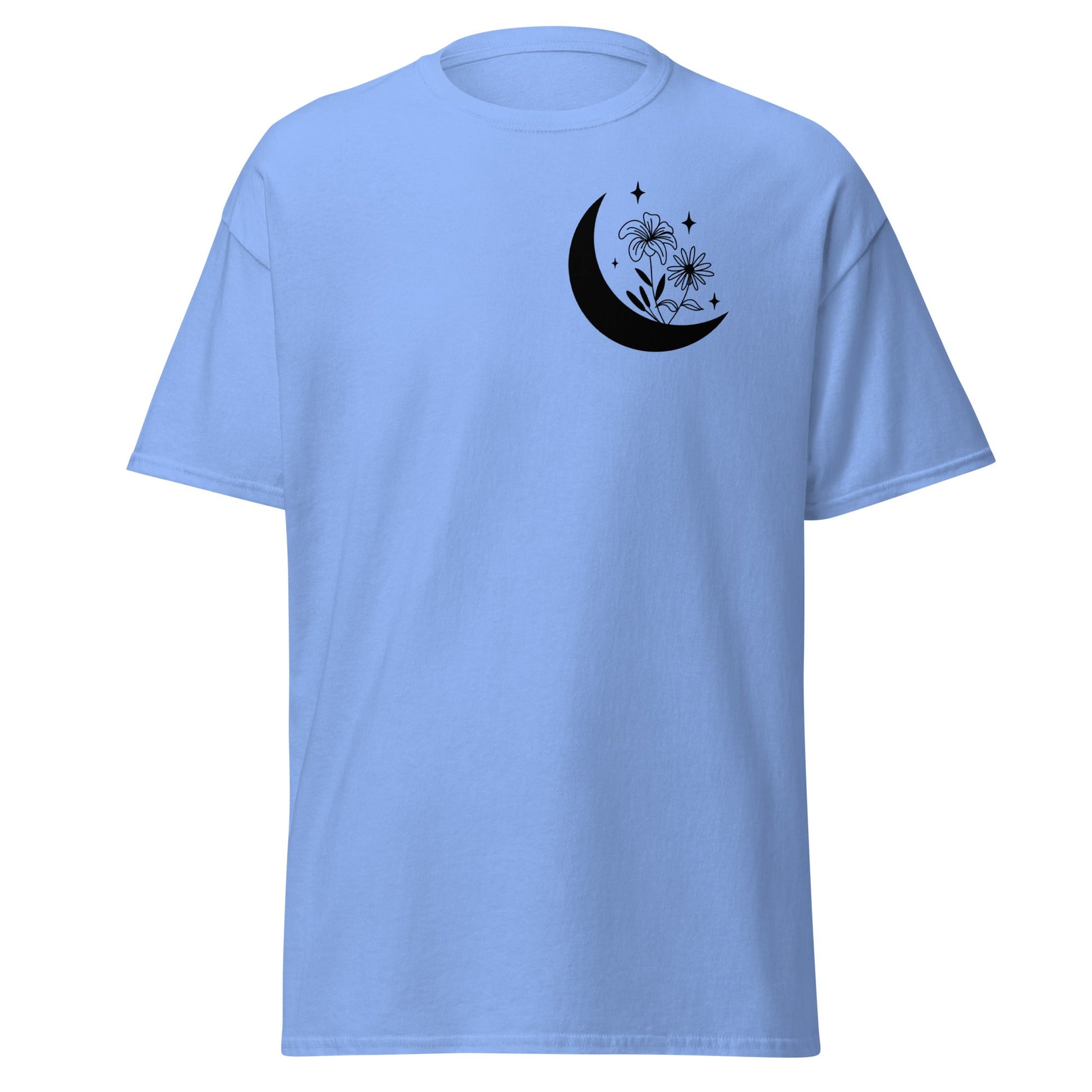 Moon Flowers | Women's T-Shirt - Carolina Blue - T-Shirts Online