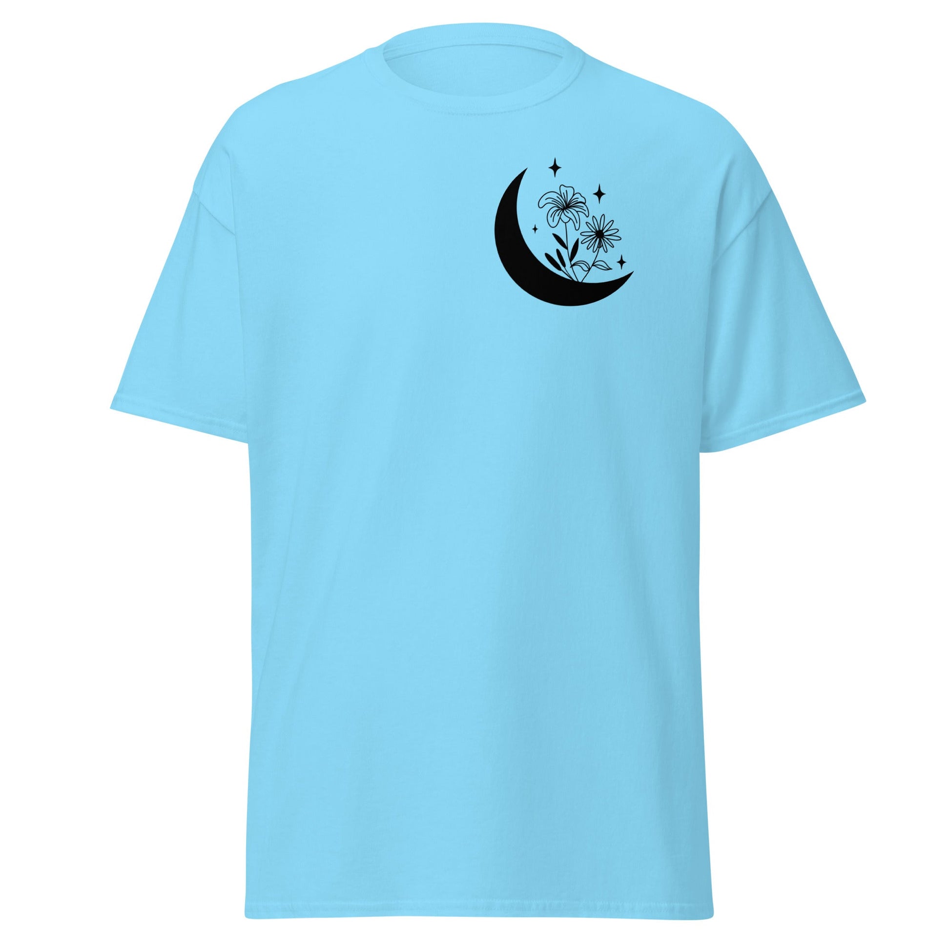 Moon Flowers | Women's T-Shirt - Sky - T-Shirts Online