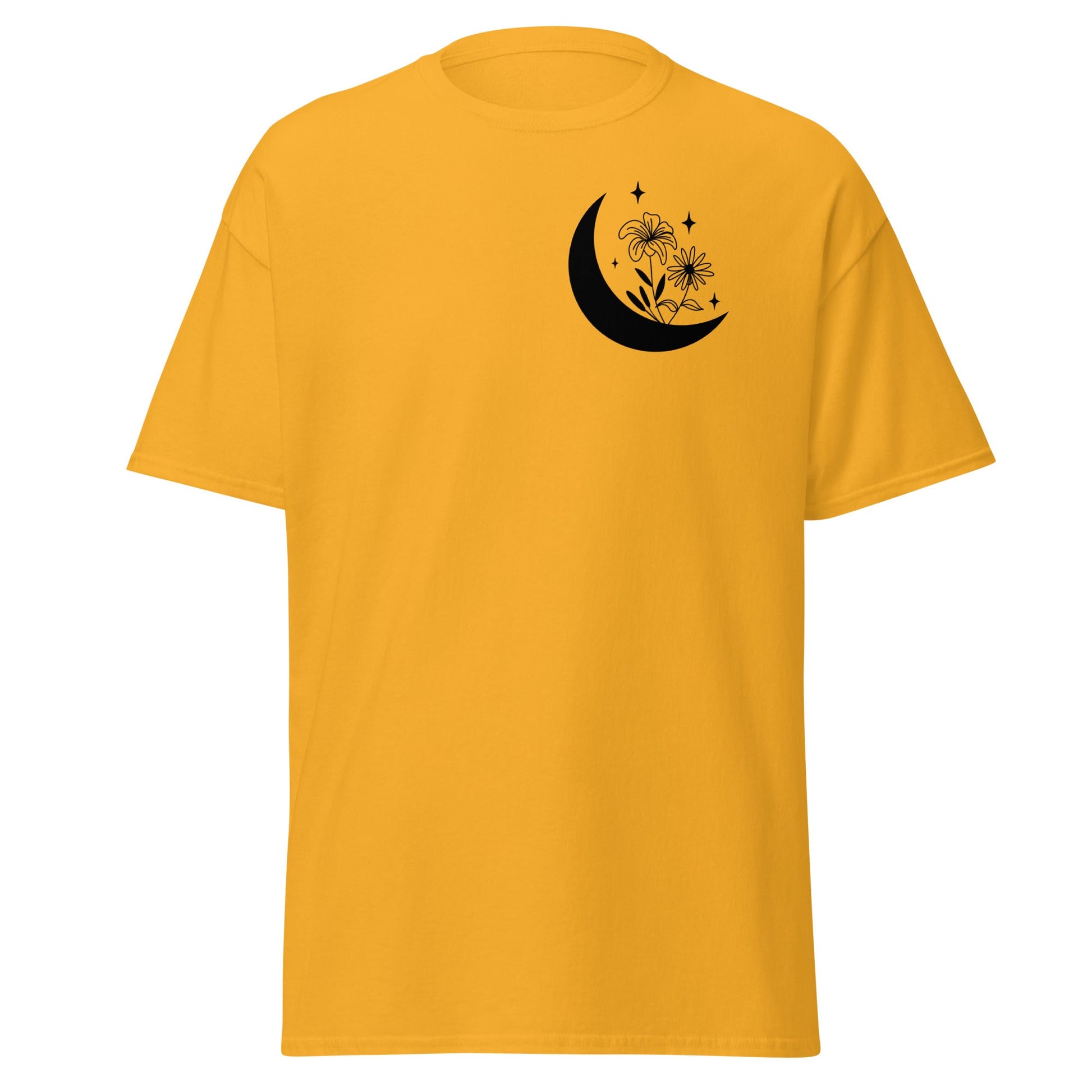 Moon Flowers | Women's T-Shirt - Gold - T-Shirts Online