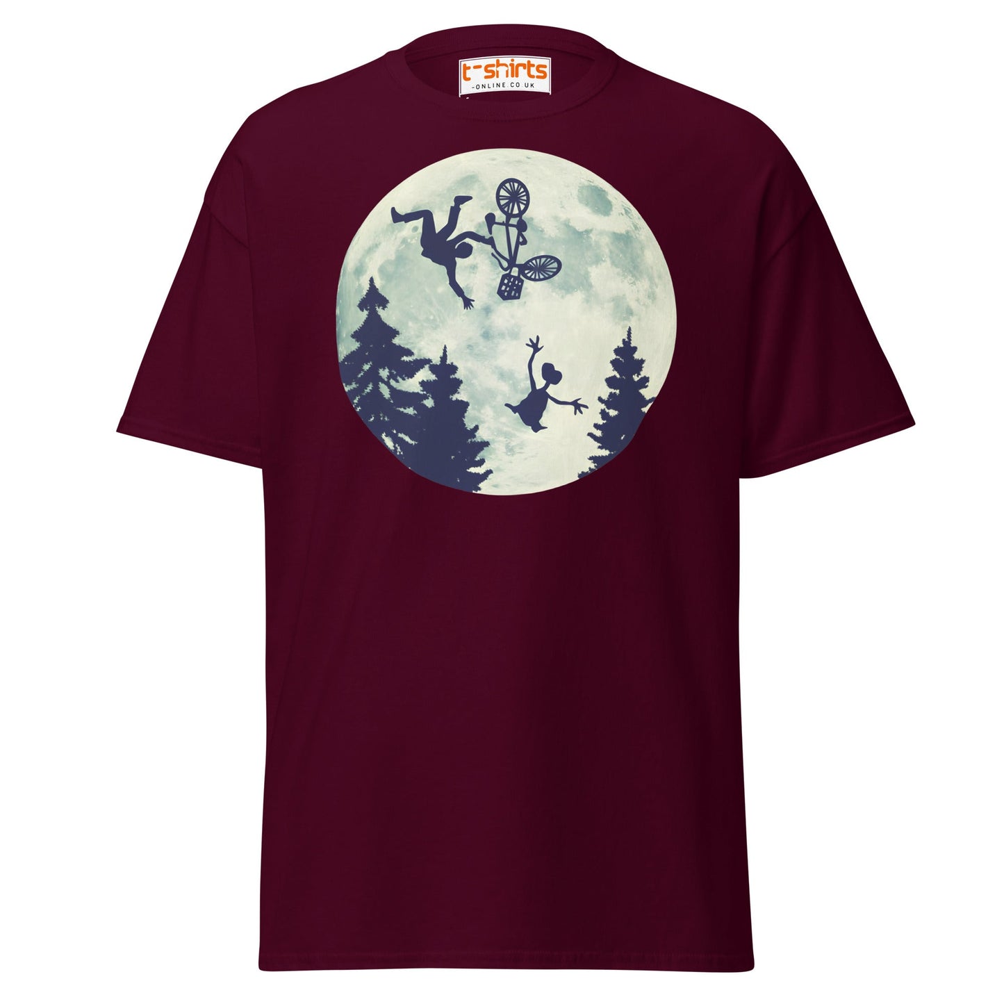 Moonfall Parody T-Shirt – Funny Sci - Fi Humor Tee - Maroon - T-Shirts Online