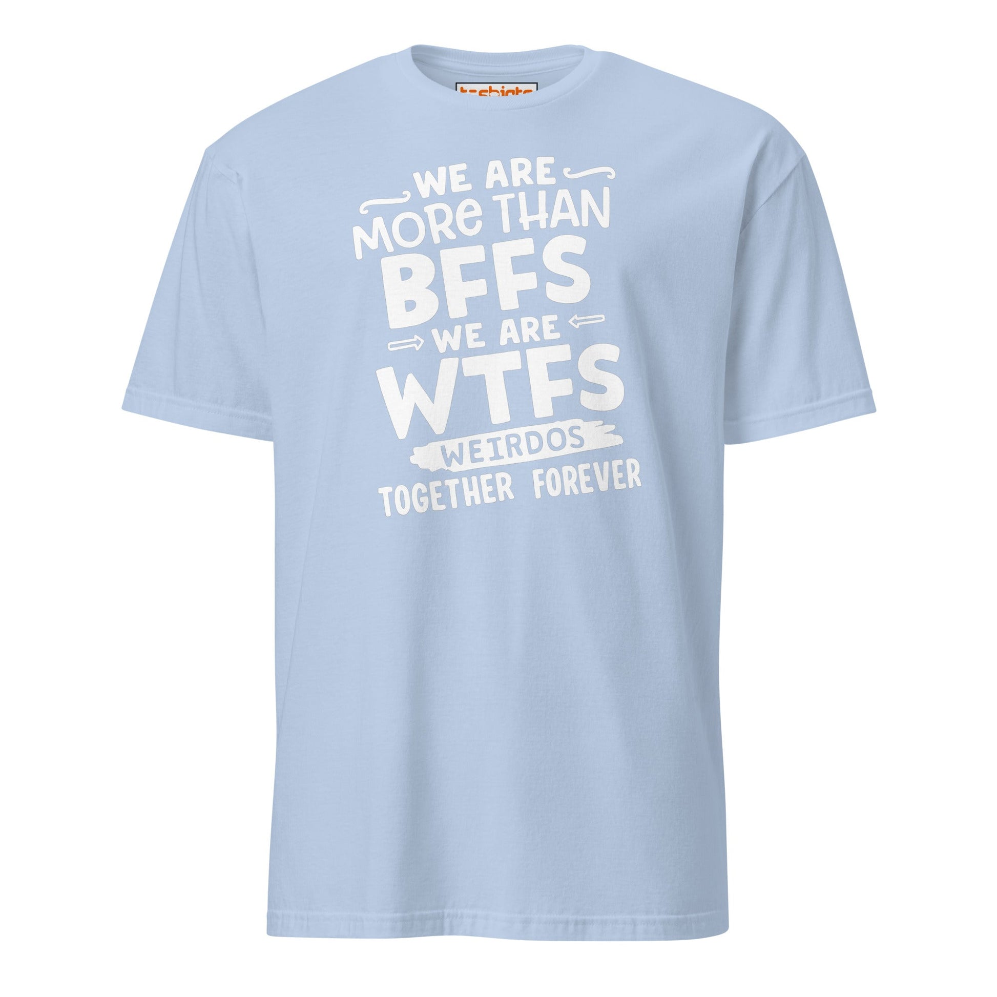 More Than BFFs WTFs T-Shirt – Funny Friendship Tee - Light Blue - T-Shirts Online