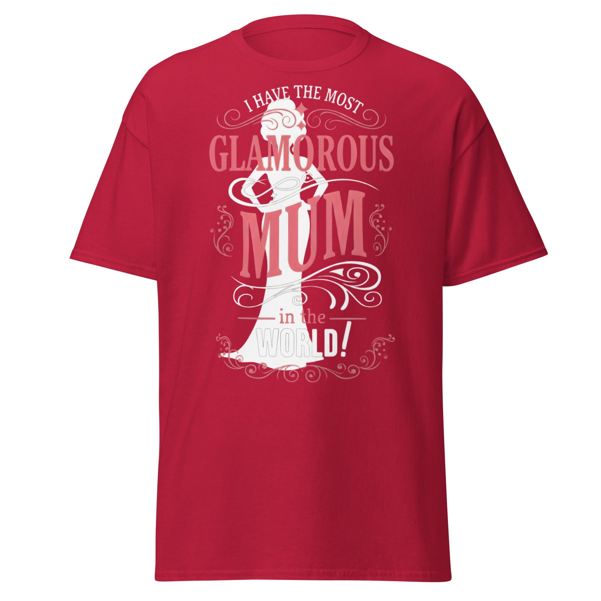 Most Glamorous Mum T-Shirt | Mother's Day Gift Tee - Cardinal - T-Shirts Online