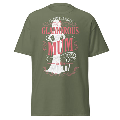 Most Glamorous Mum T-Shirt | Mother's Day Gift Tee - Military Green - T-Shirts Online