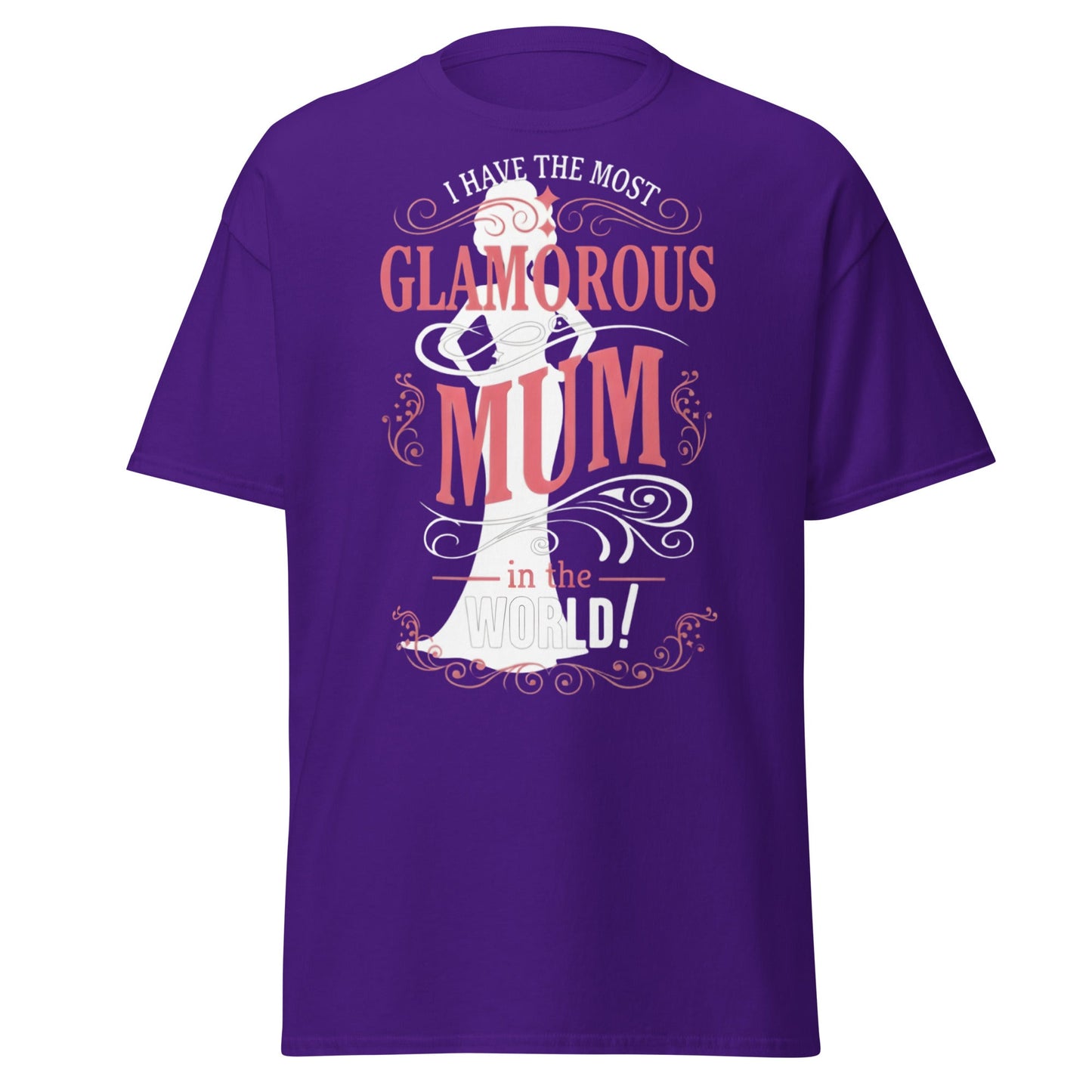 Most Glamorous Mum T-Shirt | Mother's Day Gift Tee - Purple - T-Shirts Online
