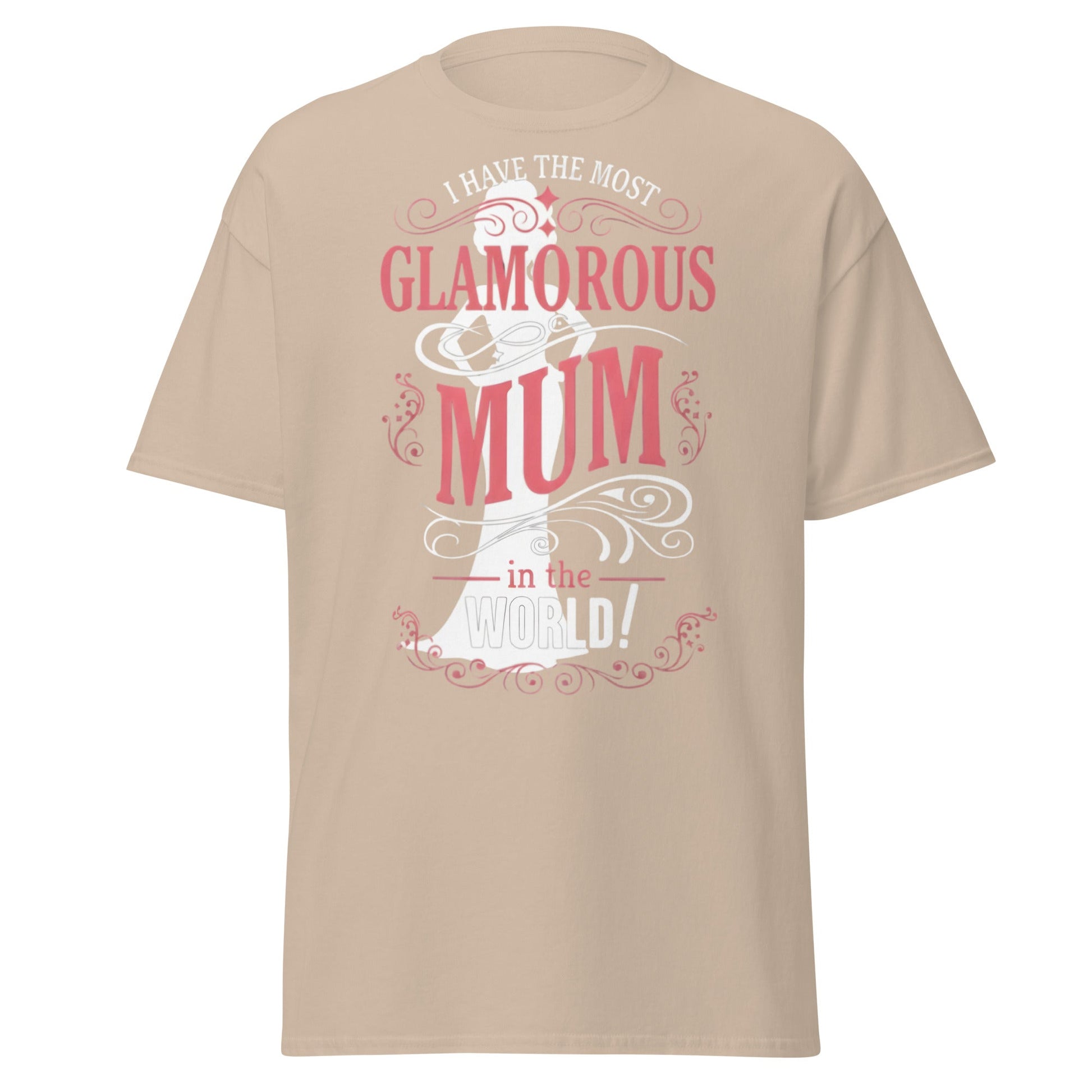 Most Glamorous Mum T-Shirt | Mother's Day Gift Tee - Sand - T-Shirts Online