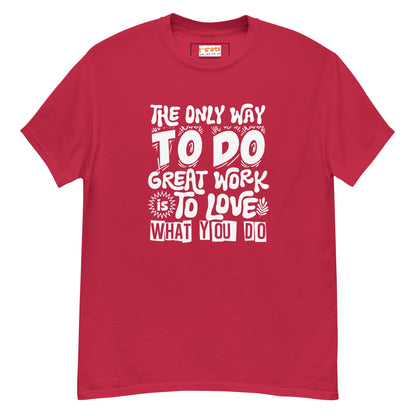Motivational Slogan T-Shirt | Positive Message Tee - Cardinal - T-Shirts Online