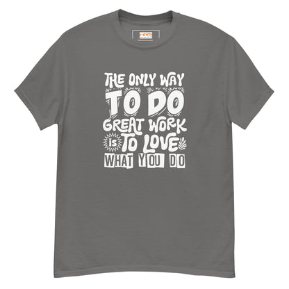 Motivational Slogan T-Shirt | Positive Message Tee - Charcoal - T-Shirts Online
