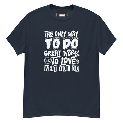 Motivational Slogan T-Shirt | Positive Message Tee - Navy - T-Shirts Online