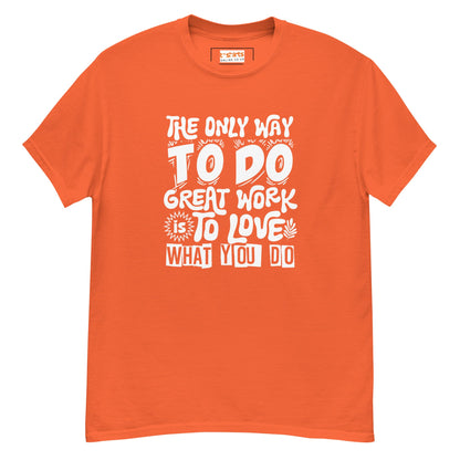 Motivational Slogan T-Shirt | Positive Message Tee - Orange - T-Shirts Online
