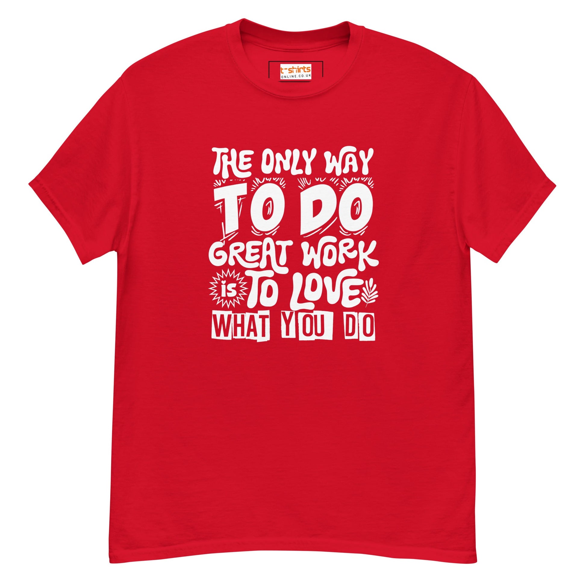 Motivational Slogan T-Shirt | Positive Message Tee - Red - T-Shirts Online